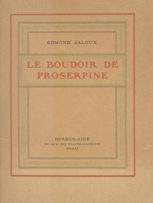 Book cover of Le boudoir de Proserpine