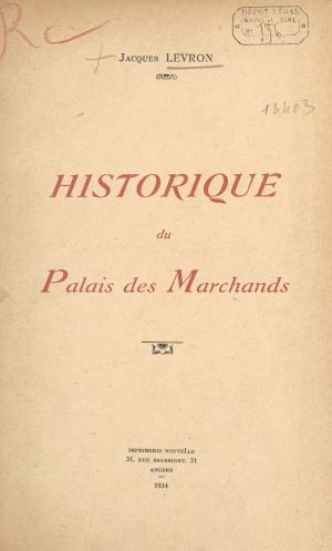 Cover of the book Historique du palais des marchands by André Tosel