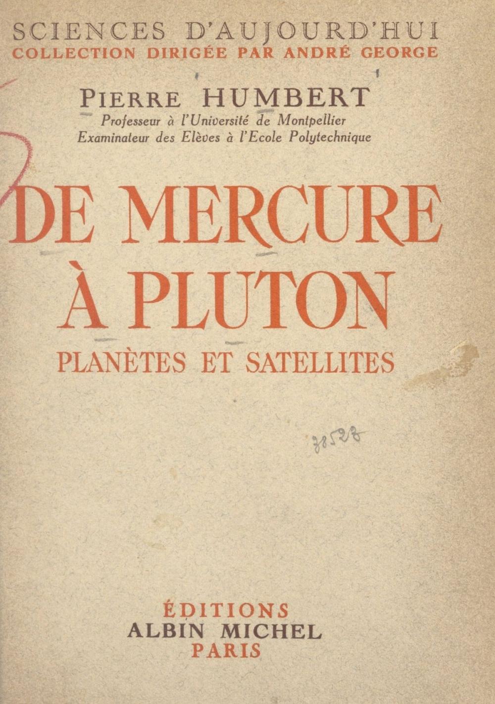 Big bigCover of De Mercure à Pluton