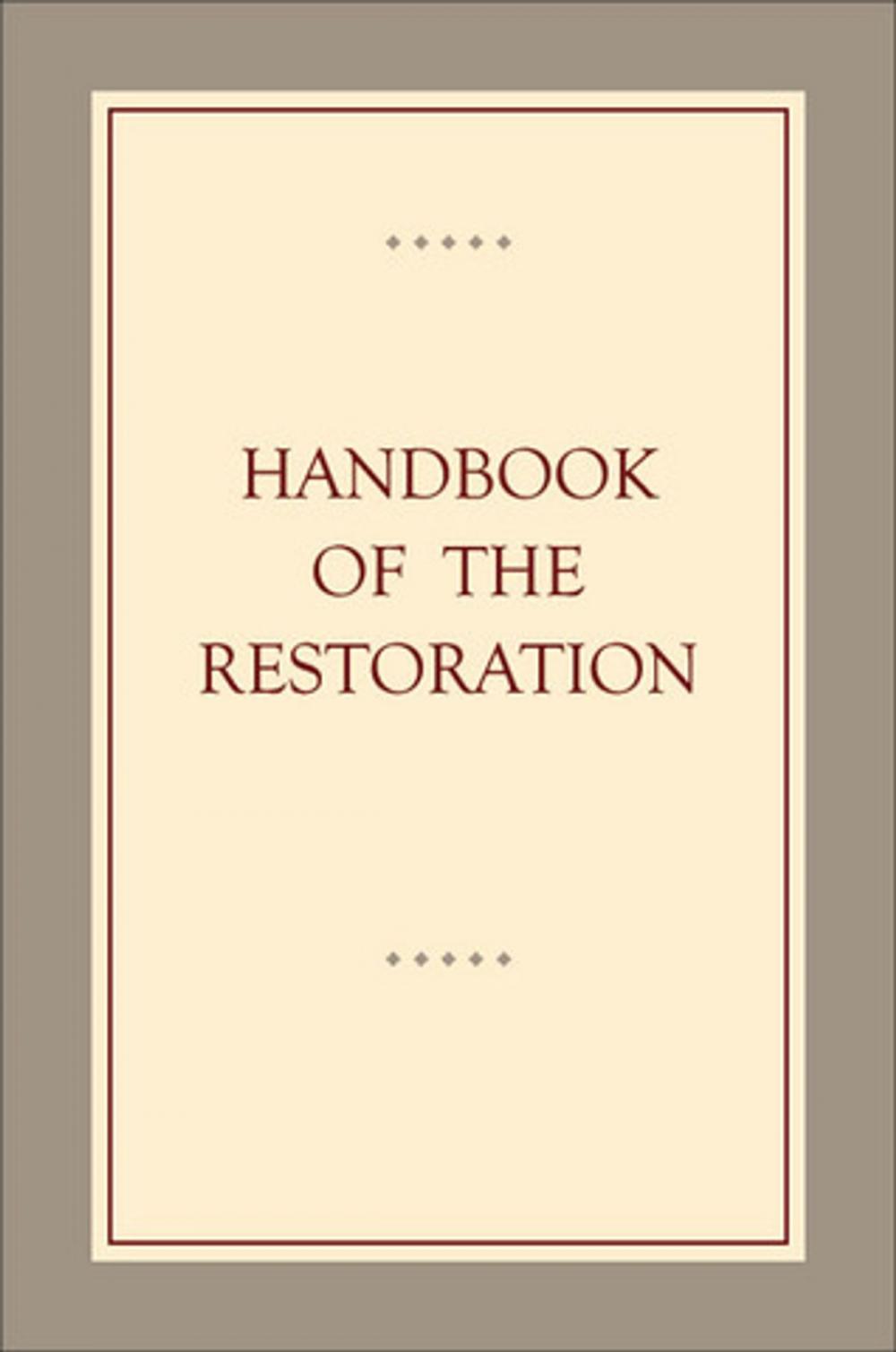 Big bigCover of Handbook of the Restoration