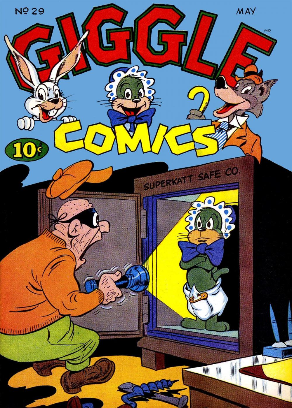Big bigCover of Giggle Comics, Number 29, Superkatt