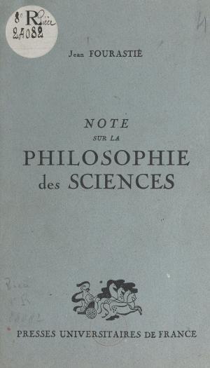 Cover of the book Note sur la philosophie des sciences by Francis Balle, Gérard Eymery