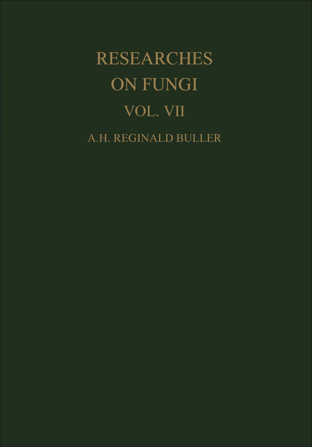 Big bigCover of Researches on Fungi, Vol. VII