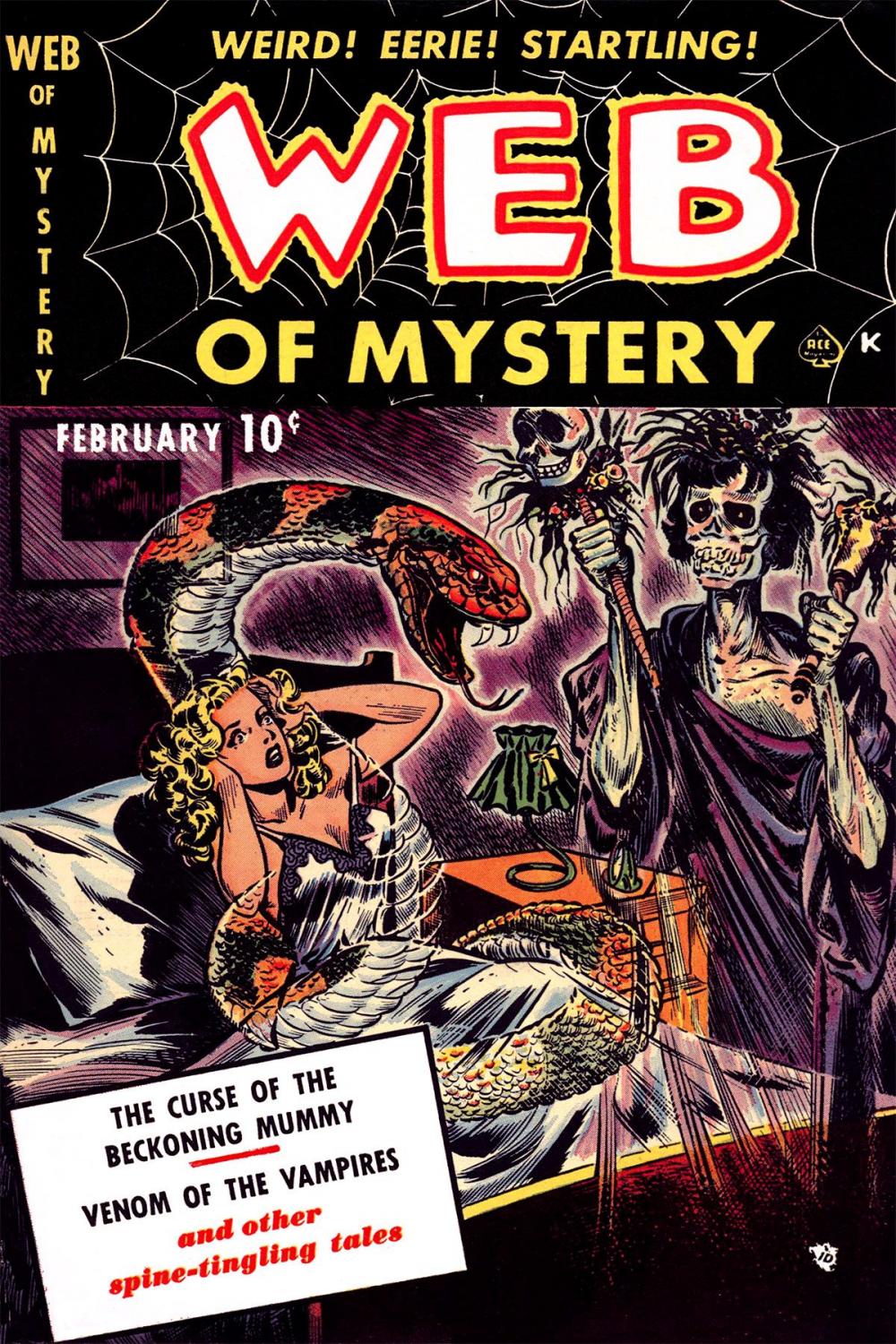 Big bigCover of Web of Mystery, Number 1, The Curse of the Beckoning Mummy