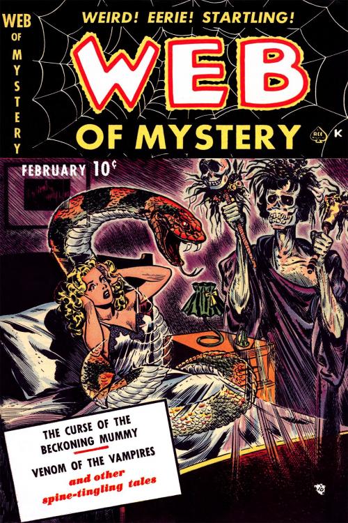 Cover of the book Web of Mystery, Number 1, The Curse of the Beckoning Mummy by Ace Comics, Yojimbo Press LLC