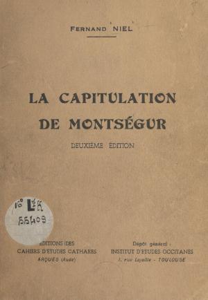 Book cover of La capitulation de Montségur