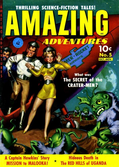Cover of the book Amazing Adventures, Volume 5, The Secret of the Crater-Men by Ziff-Davis Publications, Yojimbo Press LLC