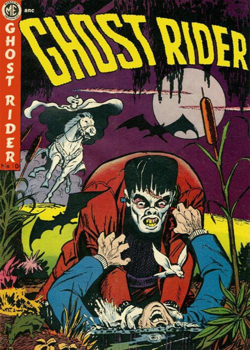 Cover of the book The Ghost Rider, Number 10, Ghost Rider Versus Frankenstein by Magazine Enterprises, Yojimbo Press LLC