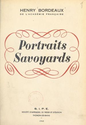 Book cover of Portraits savoyards