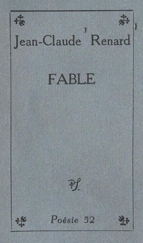 Cover of the book Fable by Jean-Claude Renard, (Seghers) réédition numérique FeniXX