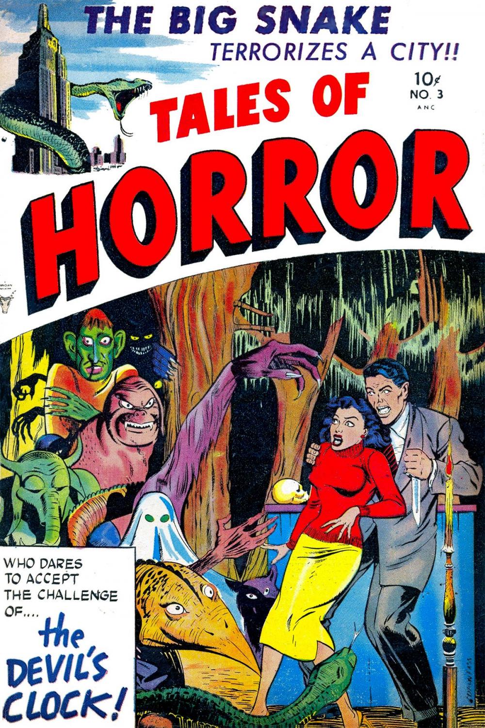 Big bigCover of Tales of Horror, Volume 3, The Big Snake Terrorizes a City