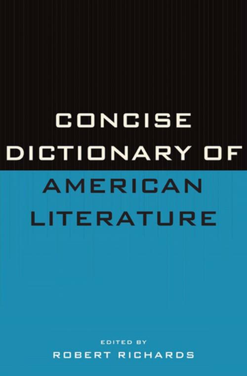 Cover of the book Concise Dictionary of American Literature by Robert Richards, Philosophical Library