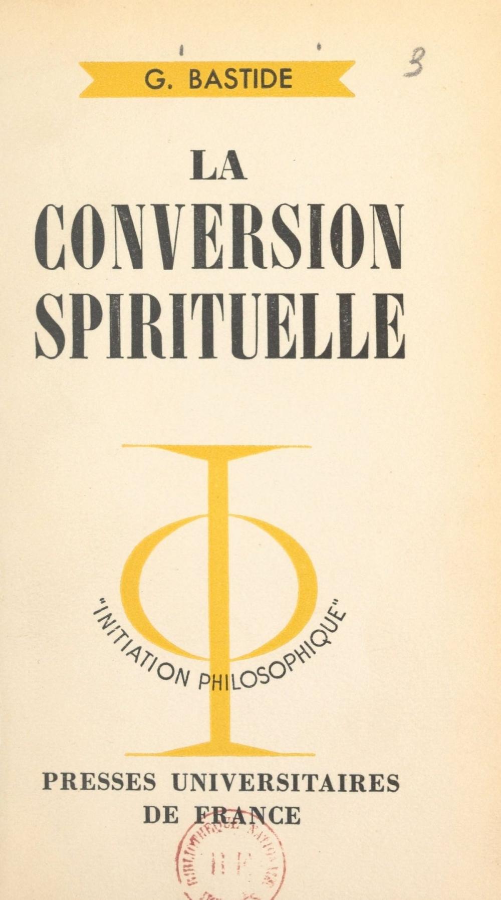 Big bigCover of La conversion spirituelle