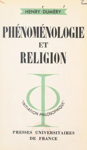 Cover of the book Phénoménologie et religion by Irena Talaban, Tobie Nathan
