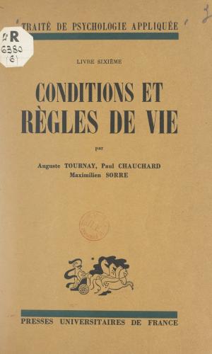 Cover of the book Conditions et règles de vie by Françoise Bonardel, Paul Angoulvent