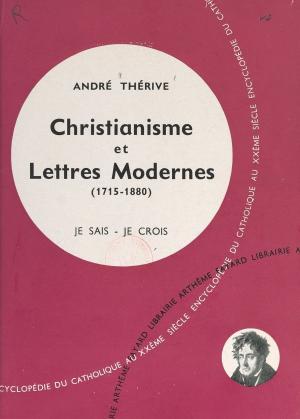 Cover of the book Les lettres chrétiennes (11) by Pierre-Alain Cahné, Jean-Robert Armogathe