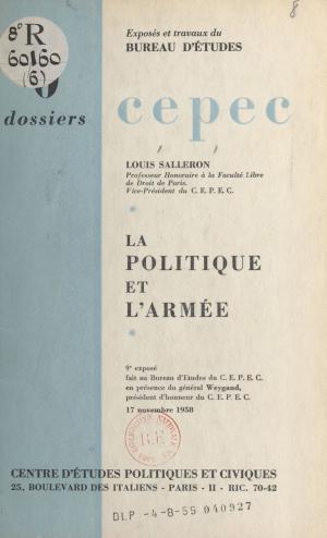 Cover of the book La politique et l'armée by Yvon Le Men