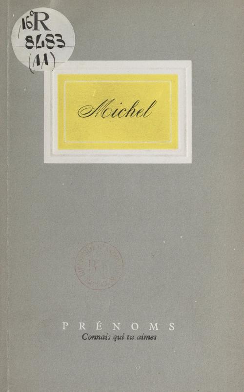 Cover of the book Michel by François Sentein, FeniXX réédition numérique