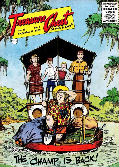 Cover of the book Treasure Chest, Volume 15, Number 1, The Champ Is Back! by Catechetical Guild Comics, Yojimbo Press LLC