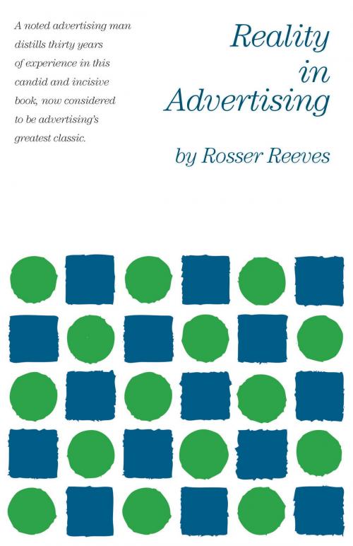 Cover of the book Reality in Advertising by Rosser Reeves, N.W.Widener