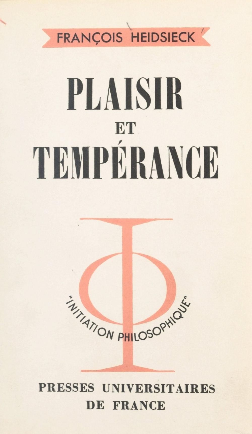 Big bigCover of Plaisir et tempérance