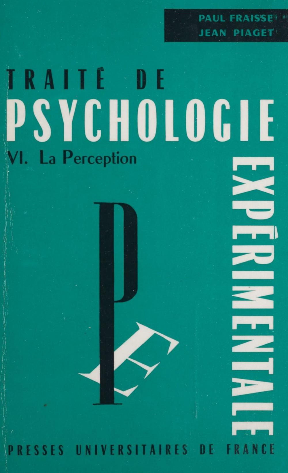 Big bigCover of Traité de psychologie expérimentale (6)