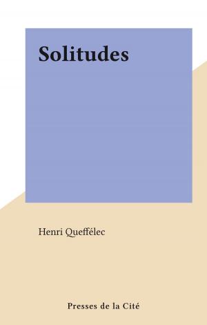Cover of the book Solitudes by Michel Peyramaure