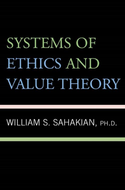 Cover of the book Systems of Ethics and Value Theory by D S. D Sahakian, Philosophical Library