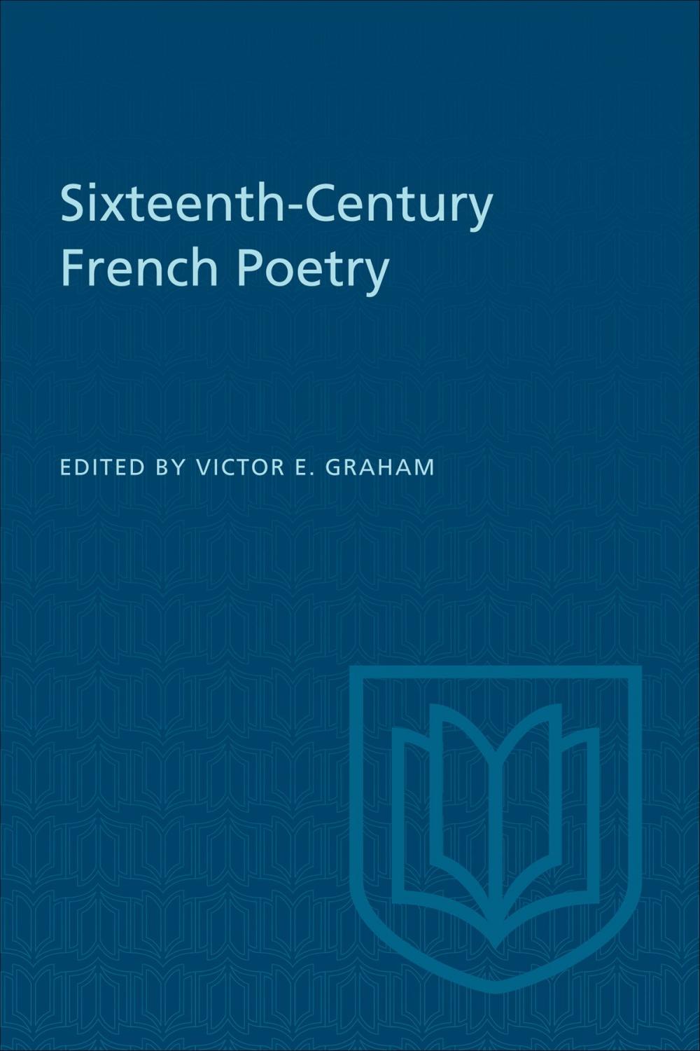 Big bigCover of Sixteenth-Century French Poetry