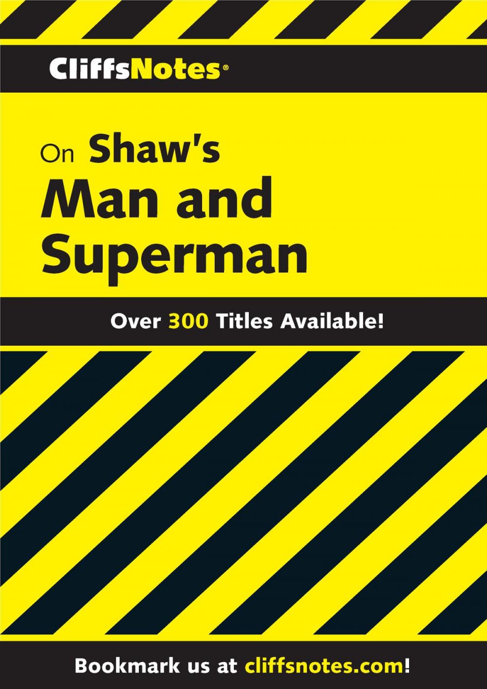 Big bigCover of CliffsNotes on Shaw's Man & Superman