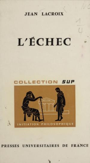 Cover of the book L'échec by Pierre Macherey