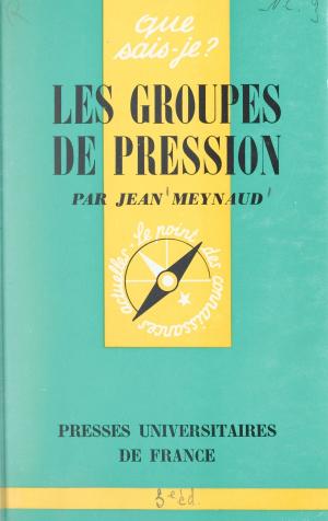 Cover of the book Les groupes de pression by Francis Pornon