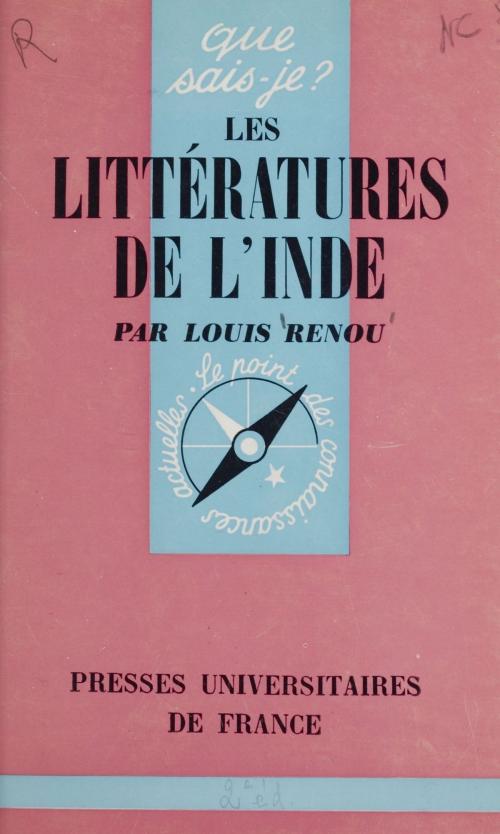 Cover of the book Les littératures de l'Inde by Louis Renou, Presses universitaires de France (réédition numérique FeniXX)