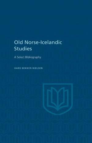 Cover of the book Old Norse-Icelandic Studies by Ivan Halasz de Beky