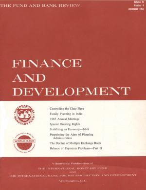 Cover of the book Finance & Development, December 1967 by International Monetary Fund. European Dept.