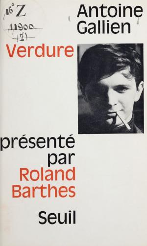 Cover of the book Verdure by Dominique Agostini, Hervé Benhamou, Brigitte Bouquet
