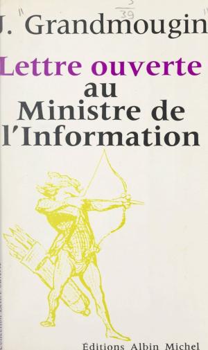 Cover of the book Lettre ouverte au ministre de l'Information by Marie-Louise Pailleron