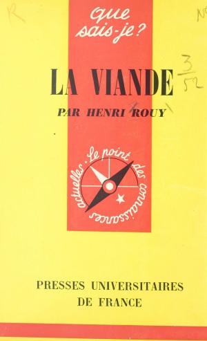 Cover of the book La viande by Charles Morazé