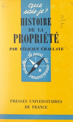Cover of the book Histoire de la propriété by Christian Ambrosi, Roland Mousnier