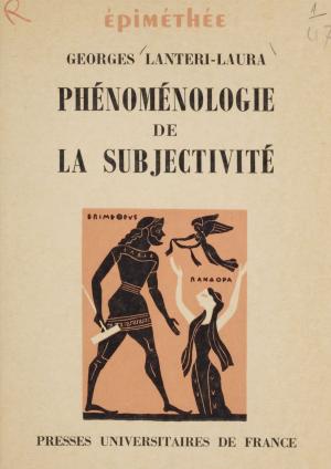 Cover of the book Phénoménologie de la subjectivité by Philippe Decraene