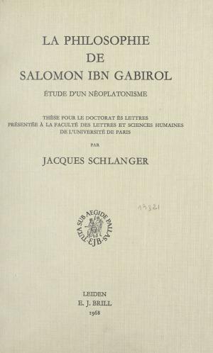 Cover of the book La philosophie de Salomon Ibn Gabirol by Francis Lacassin