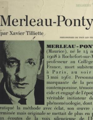 Cover of the book Merleau-Ponty by Vincent-Mansour Monteil