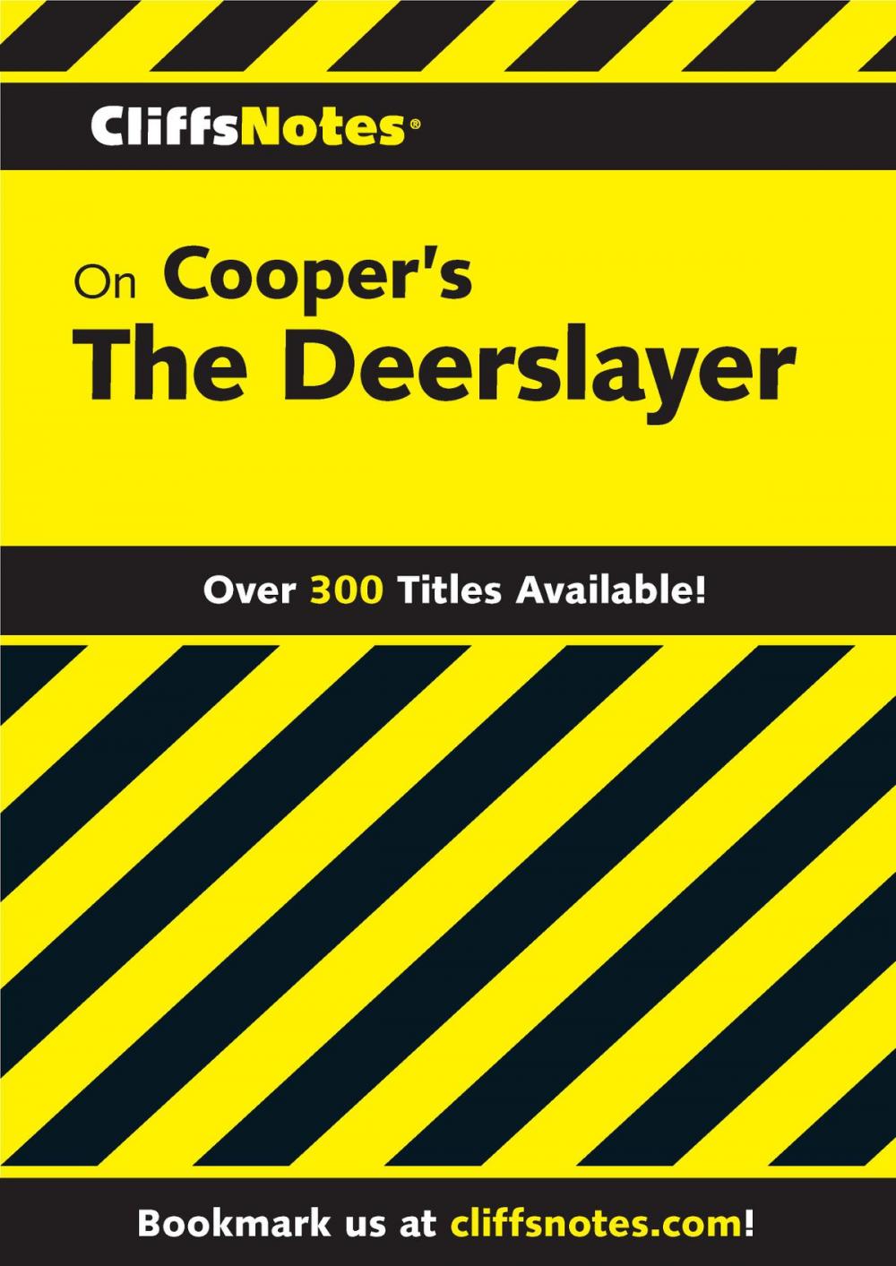 Big bigCover of CliffsNotes on Cooper's The Deerslayer
