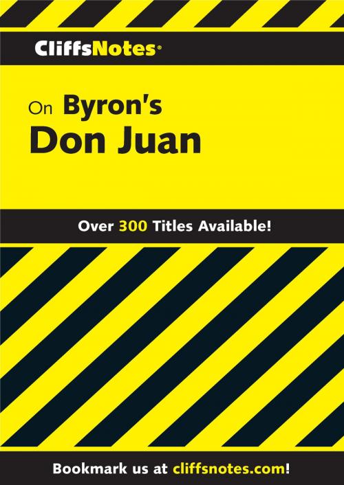 Cover of the book CliffsNotes on Byron's Don Juan by Dougald B MacEachen, HMH Books