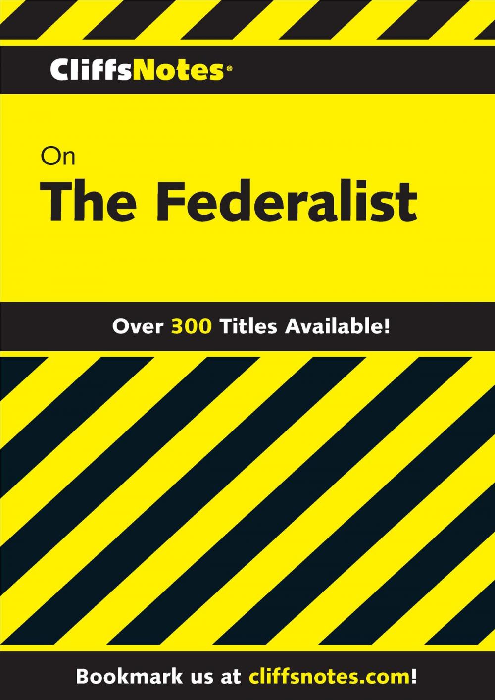 Big bigCover of CliffsNotes on The Federalist