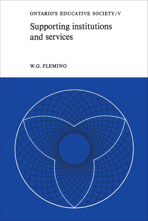 Cover of the book Supporting Institutions and Services by W.G. Fleming, University of Toronto Press, Scholarly Publishing Division