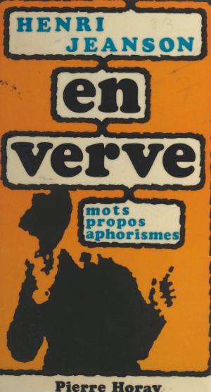 Cover of the book Henri Jeanson en verve by Thierry Lassalle
