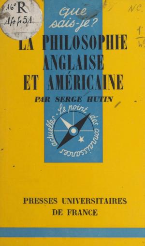 Book cover of La philosophie anglaise et américaine