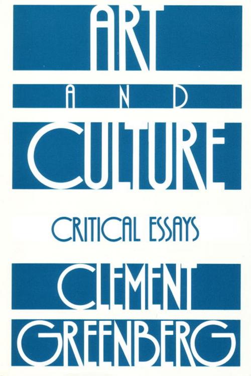 Cover of the book Art and Culture by Clement Greenberg, Beacon Press
