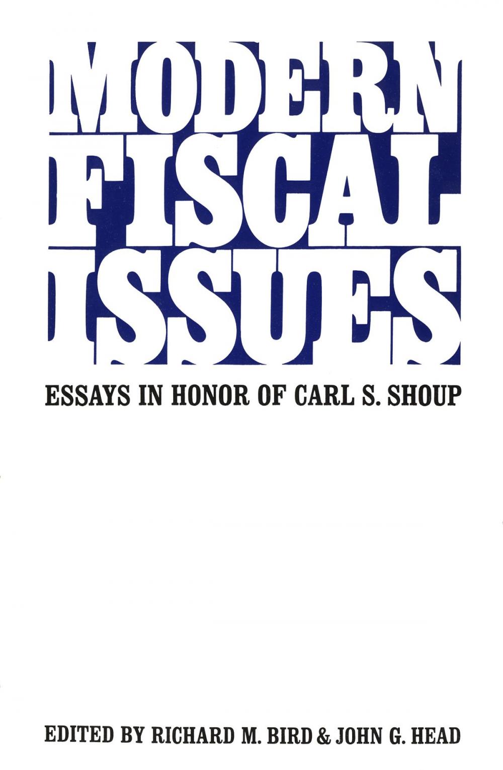 Big bigCover of Modern Fiscal Issues